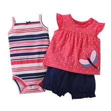 Load image into Gallery viewer, Fashion Cotton Floral Baby Clothing Set