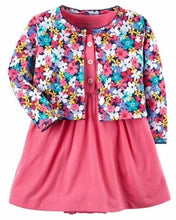 Load image into Gallery viewer, Baby Girls Flower Dresses Cotton Jumpsuits