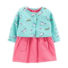 Load image into Gallery viewer, Baby Girls Flower Dresses Cotton Jumpsuits