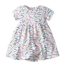 Load image into Gallery viewer, Baby Girls Flower Dresses Cotton Jumpsuits