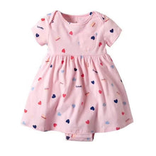 Load image into Gallery viewer, Baby Girls Flower Dresses Cotton Jumpsuits