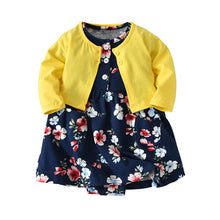 Load image into Gallery viewer, Baby girls clothes cotton 2 pieces suit cardigan+short