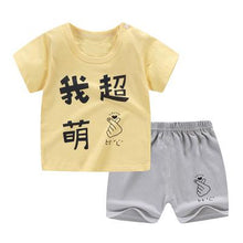 Load image into Gallery viewer, Grey Dogs Pattern Cartoon Baby Boy Clothing Sets