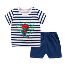 Load image into Gallery viewer, Grey Dogs Pattern Cartoon Baby Boy Clothing Sets