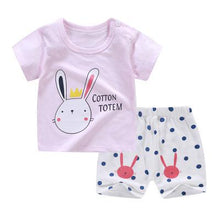 Load image into Gallery viewer, Grey Dogs Pattern Cartoon Baby Boy Clothing Sets