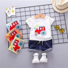 Load image into Gallery viewer, Short Sleeve Children's T-shirt Tops + Cowboy Pants